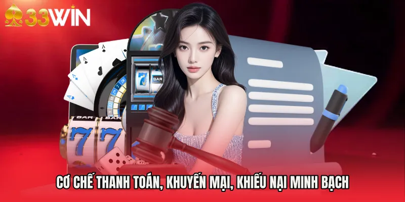 Cơ chế thanh toán, khuyến mại, khiếu nại minh bạch