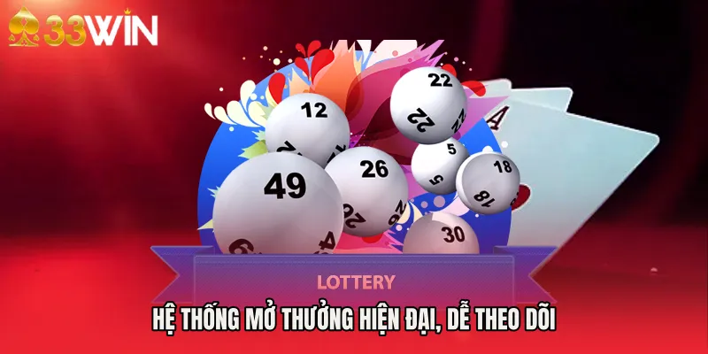 Hệ thống mở thưởng hiện đại, dễ theo dõi