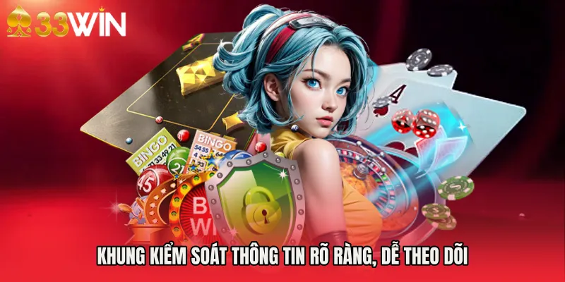 Khung kiểm soát thông tin rõ ràng, dễ theo dõi